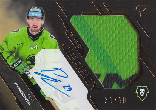 Pyrochta Filip 25-26 Tipsport Extraliga Game Jersey Gold Auto #GJS-FP