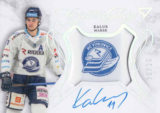 Kalus Marek 25-26 Tipsport Extraliga Crest of Glory Silver #CG-MK