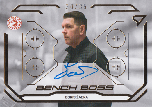 Žabka Boris 25-26 Tipsport Extraliga Bench Boss Gold Auto #BBS-BZ