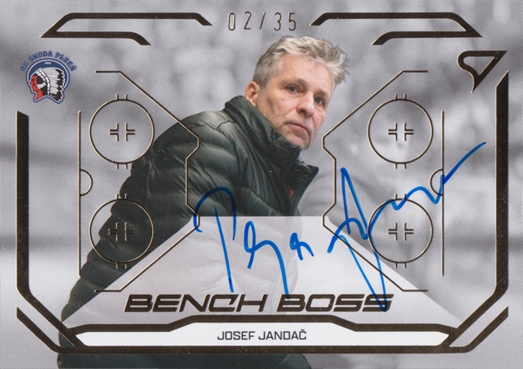Jandač Josef 25-26 Tipsport Extraliga Bench Boss Gold Auto #BBS-JJ