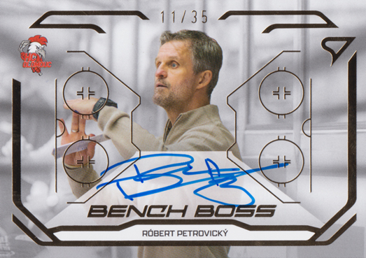 Petrovický Róbert 25-26 Tipsport Extraliga Bench Boss Gold Auto #BBS-RP