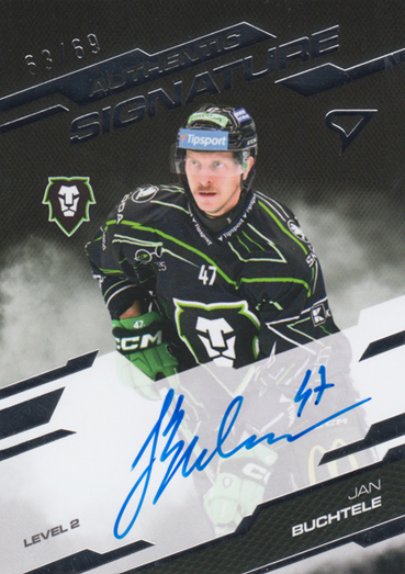 Buchtele Jan 25-26 Tipsport Extraliga Authentic Signature Level 2 #SL2-JB