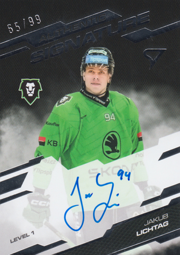 Lichtag Jakub 25-26 Tipsport Extraliga Authentic Signature Level 1 #SL1-LI