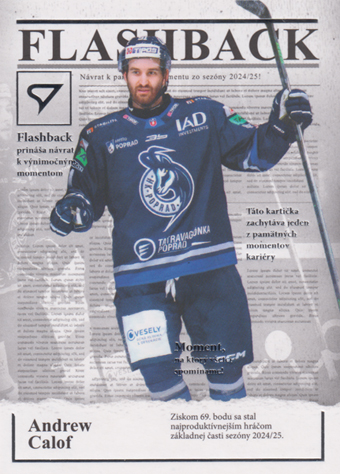 Calof Andrew 25-26 Tipsport Liga Flashback #FB-07
