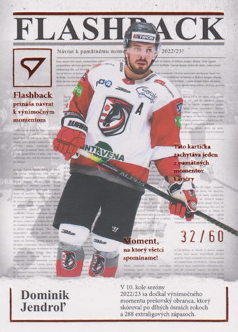 Jendroľ Dominik 25-26 Tipsport Liga Flashback Copper #FB-09
