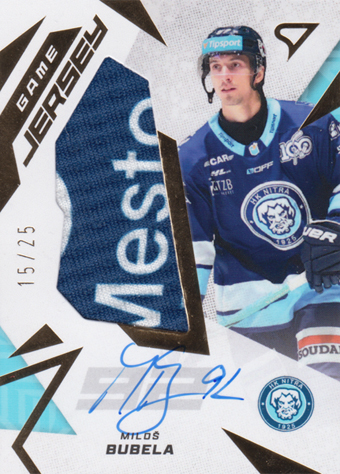 Bubela Miloš 25-26 Tipsport Liga Game Jersey Auto #GJS-BU