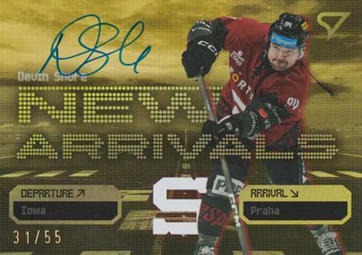 Shore Devin 25-26 Tipsport Extraliga New Arrivals Gold Auto #NAS-DS