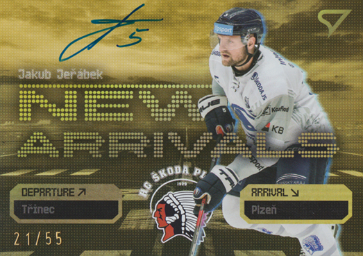 Jeřábek Jakub 25-26 Tipsport Extraliga New Arrivals Gold Auto #NAS-JJ