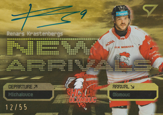 Krastenbergs Renārs 25-26 Tipsport Extraliga New Arrivals Gold Auto #NAS-RK