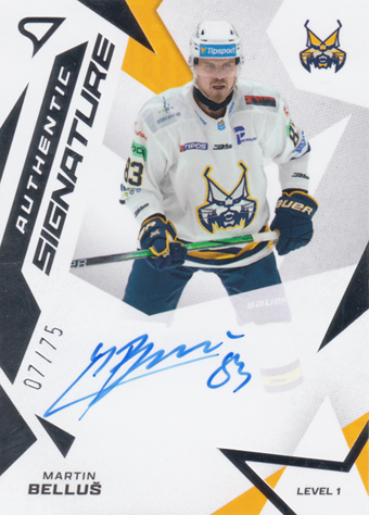 Belluš Martin 25-26 Tipsport Liga Authentic Signature Level 1 #SL1-BE