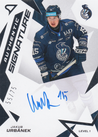 Urbánek Jakub 25-26 Tipsport Liga Authentic Signature Level 1 #SL1-JU
