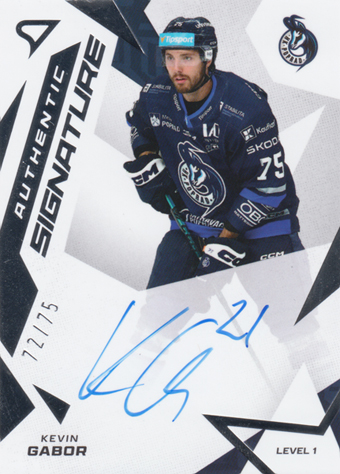 Gabor Kevin 25-26 Tipsport Liga Authentic Signature Level 1 #SL1-KG