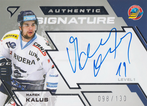 Kalus Marek 23-24 Tipsport Extraliga Authentic Signature Level 1 #SL1-MK