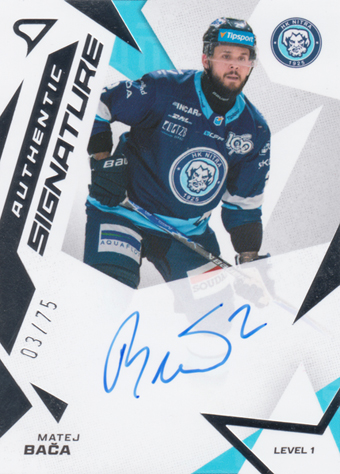 Bača Matej 25-26 Tipsport Liga Authentic Signature Level 1 #SL1-MB