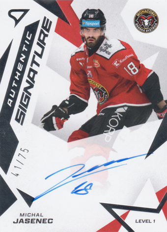 Jasenec Michal 25-26 Tipsport Liga Authentic Signature Level 1 #SL1-MJ