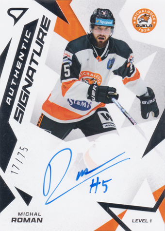 Roman Michal 25-26 Tipsport Liga Authentic Signature Level 1 #SL1-MR