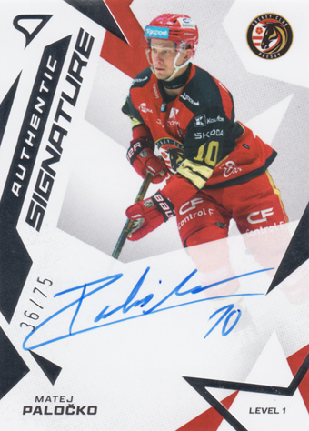 Paločko Matej 25-26 Tipsport Liga Authentic Signature Level 1 #SL1-PA