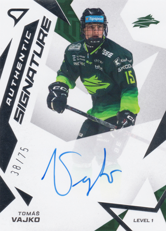 Vajko Tomáš 25-26 Tipsport Liga Authentic Signature Level 1 #SL1-TV