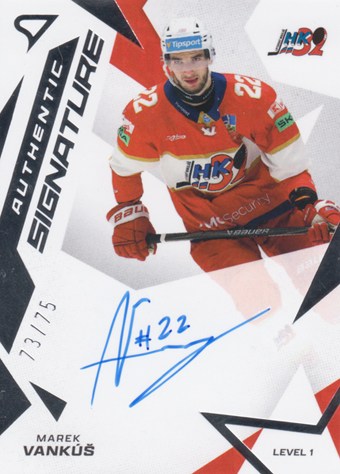 Vankúš Marek 25-26 Tipsport Liga Authentic Signature Level 1 #SL1-VA