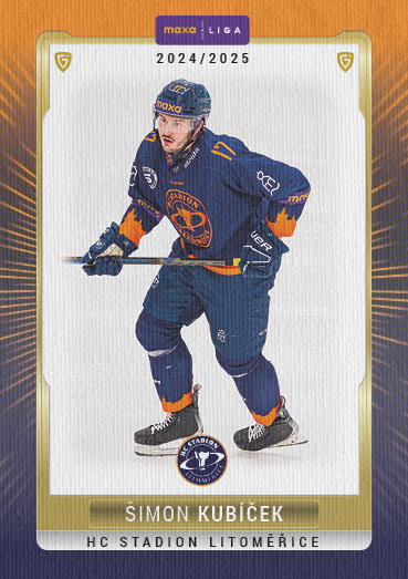 Kubíček Šimon 24-25 GOAL Cards Maxa liga Canvas #LIT-28