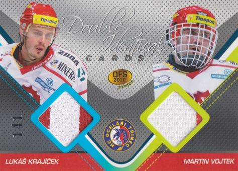 Krajíček Vojtek 2011 OFS Premium Double Identical Cards #J-02