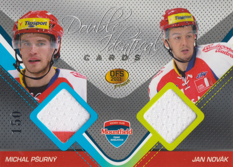 Pšurný Novák 2011 OFS Premium Double Identical Cards #J-13