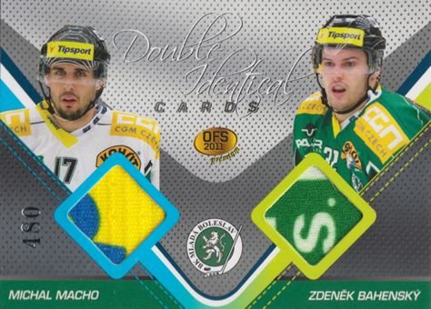 Macho Bahenský 2011 OFS Premium Double Identical Cards #J-14