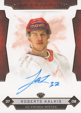 Kaļķis Roberts 25-26 GOAL Cards Maxa liga Authentic Signature #FMI-3