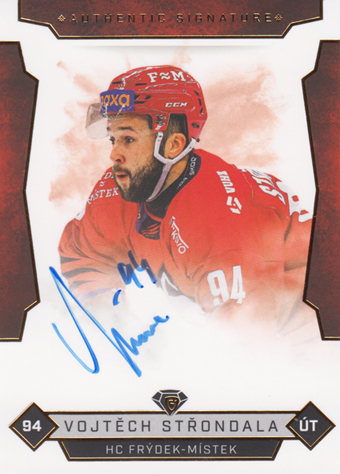 Střondala Vojtěch 25-26 GOAL Cards Maxa liga Authentic Signature #FMI-5