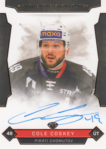 Coskey Cole 25-26 GOAL Cards Maxa liga Authentic Signature #CHOM-2