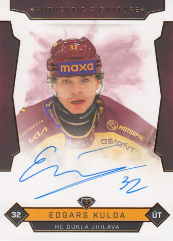 Kulda Edgars 25-26 GOAL Cards Maxa liga Authentic Signature #JIH-7
