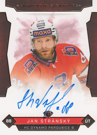 Stránský Jan 25-26 GOAL Cards Maxa liga Authentic Signature #PCE-2