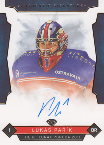 Pařík Lukáš 25-26 GOAL Cards Maxa liga Authentic Signature #POR-1