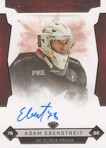 Ebenstreit Adam 25-26 GOAL Cards Maxa liga Authentic Signature #SLA-2