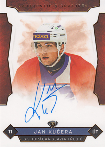 Kučera Jan 25-26 GOAL Cards Maxa liga Authentic Signature #TRE-3