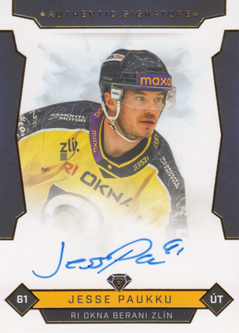 Paukku Jesse 25-26 GOAL Cards Maxa liga Authentic Signature #ZLI-4