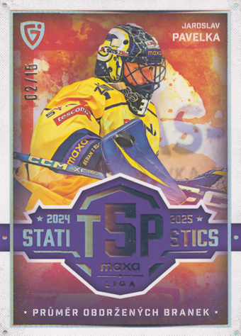 Pavelka Jaroslav 25-26 GOAL Cards Maxa liga Statistics Platinum #TOP-20