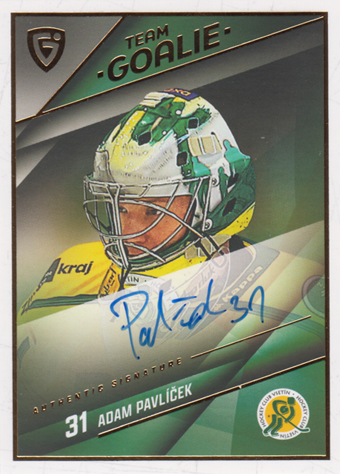 Pavlíček Adam 25-26 GOAL Cards Maxa liga Team Goalie Auto #SG-04