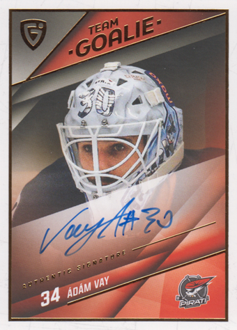 Vay Ádám 25-26 GOAL Cards Maxa liga Team Goalie Auto #SG-09