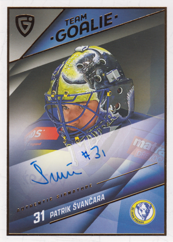 Švančara Patrik 25-26 GOAL Cards Maxa liga Team Goalie Auto #SG-25