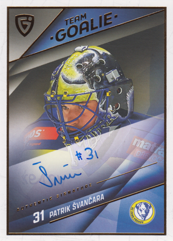 Švančara Patrik 25-26 GOAL Cards Maxa liga Team Goalie Auto #SG-25