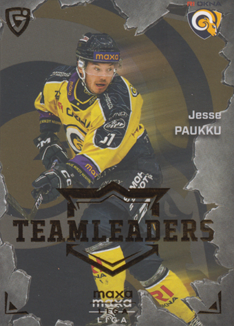Paukku Jesse 25-26 GOAL Cards Maxa liga Team Leaders #TL-07