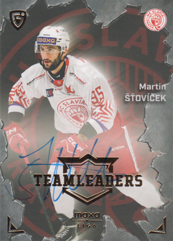 Šťovíček Martin 25-26 GOAL Cards Maxa liga Team Leaders Auto #TL-01