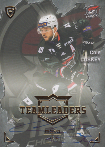 Coskey Cole 25-26 GOAL Cards Maxa liga Team Leaders Auto #TL-05