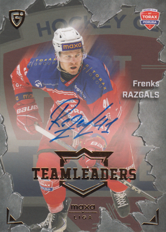 Razgals Frenks 25-26 GOAL Cards Maxa liga Team Leaders Auto #TL-13