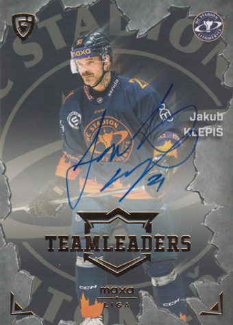 Klepiš Jakub 25-26 GOAL Cards Maxa liga Team Leaders Auto #TL-16
