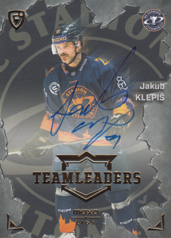 Klepiš Jakub 25-26 GOAL Cards Maxa liga Team Leaders Auto #TL-16
