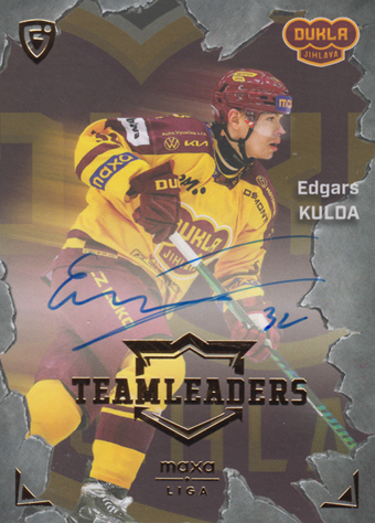Kulda Edgars 25-26 GOAL Cards Maxa liga Team Leaders Auto #TL-18