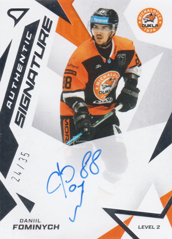 Fominykh Daniil 25-26 Tipsport Liga Authentic Signature Level 2 #SL2-DF