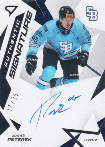Peterek Jonáš 25-26 Tipsport Liga Authentic Signature Level 2 #SL2-PE